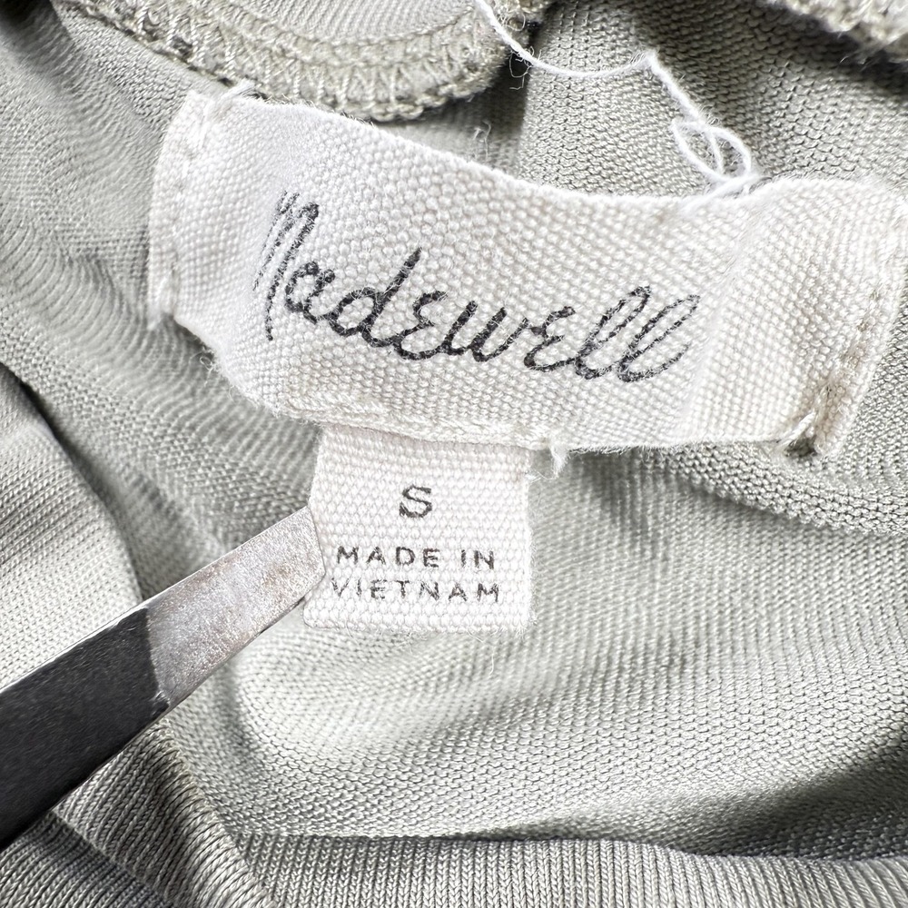 Madewell Shirt Womens S Mock Neck Long Sleeve Minimalist Old Money Layer Casule - Picture 9 of 10